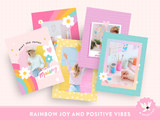 Playful Rainbow Instagram Templates