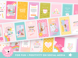 playful rainbow instagram story templates to edit in Canva