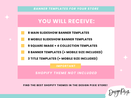 Rainbow Craft Shopify Banner Templates