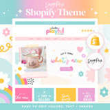 Playful Shopify theme in rainbow colors by Design Pixie