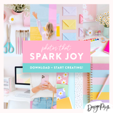 Playful rainbow styled stock photography with fun images for creative brands