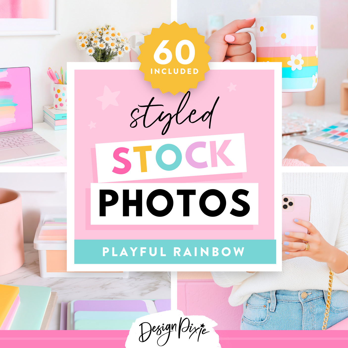 playful rainbow stock photos