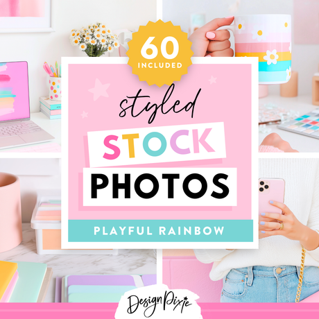 playful rainbow stock photos