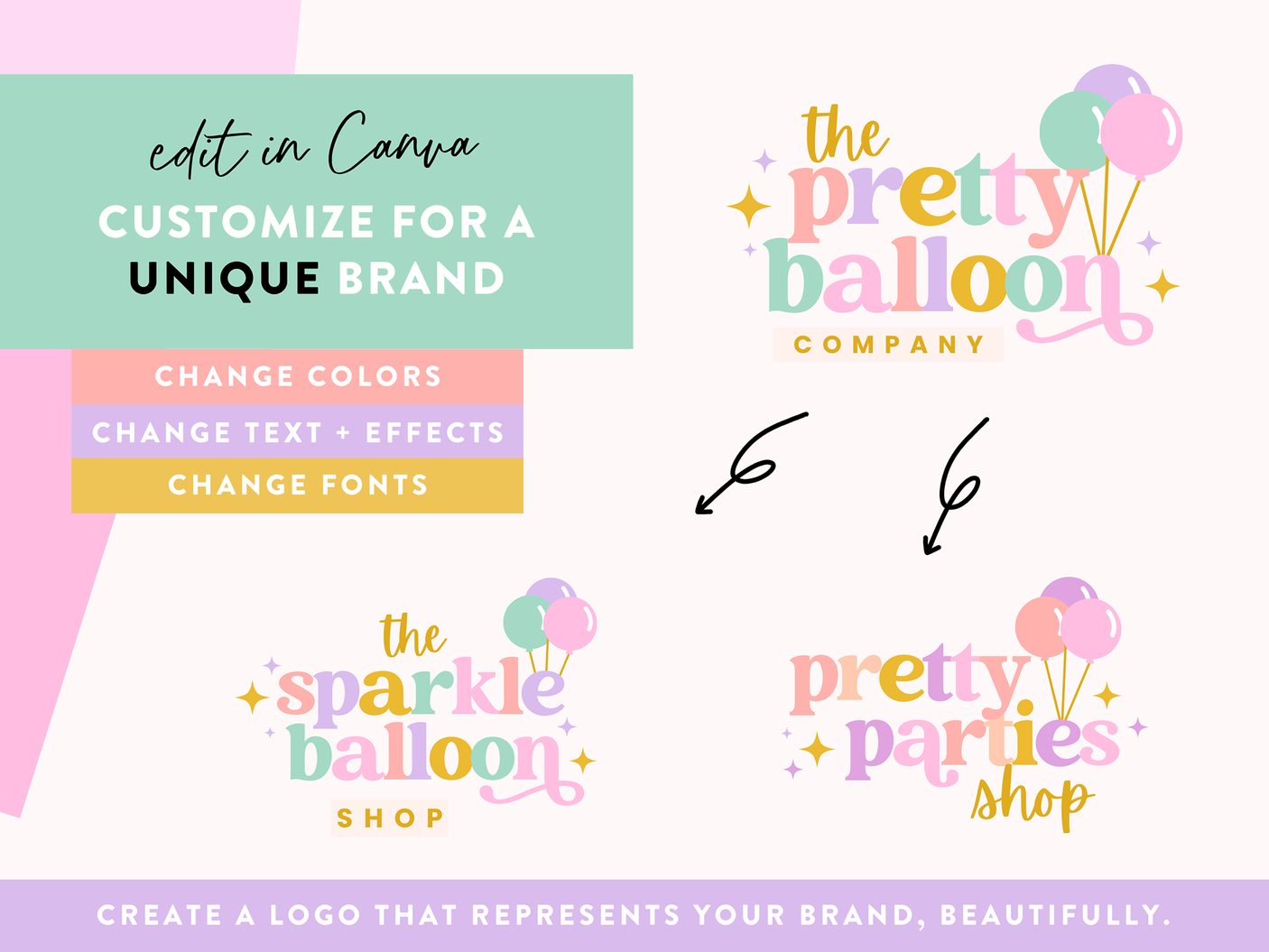 Pretty Balloon Logo Design