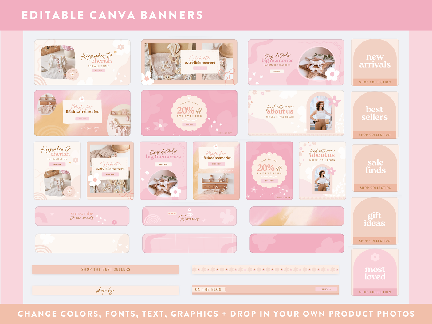 Pretty Boho Shopify Banner Templates