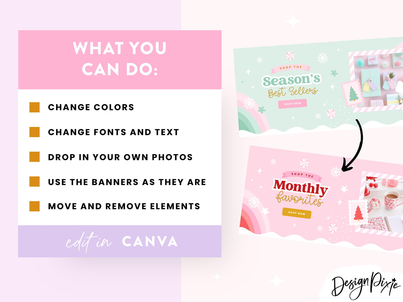 Fairytale Christmas Shop Banner Templates