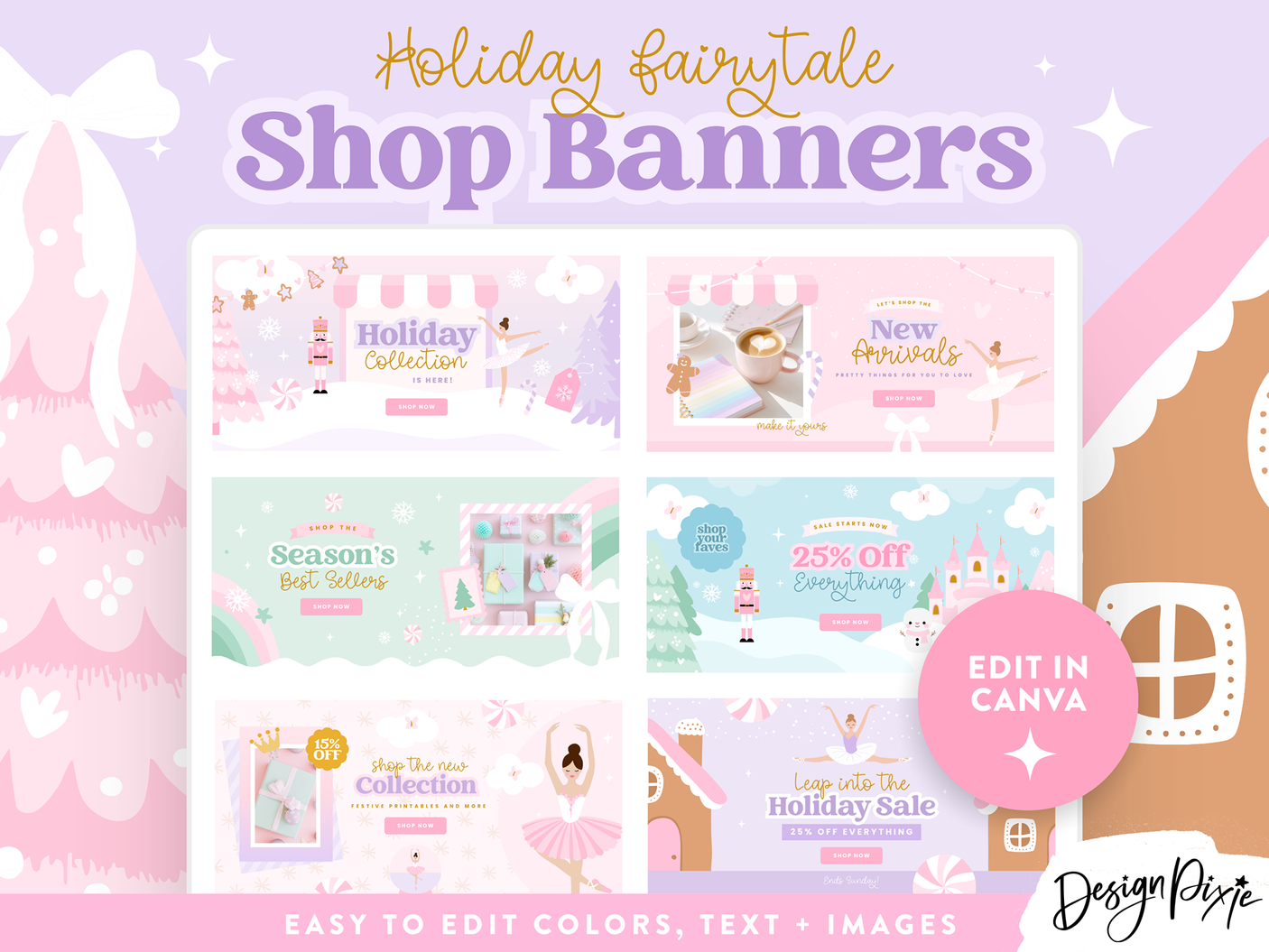 Fairytale Christmas Shop Banner Templates