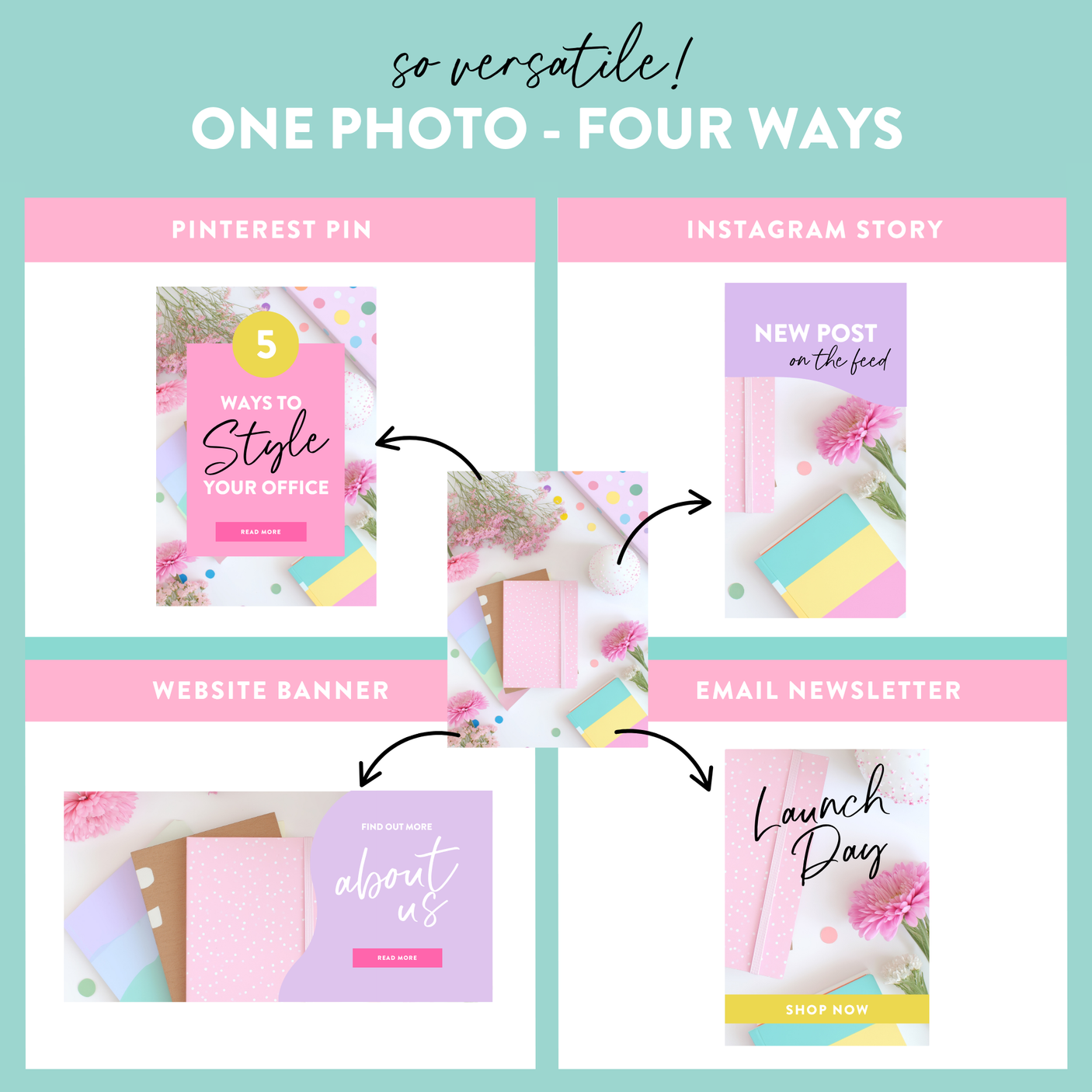 Pastel Rainbow Stock Photos