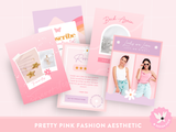 Pretty Pink Purple Instagram Templates