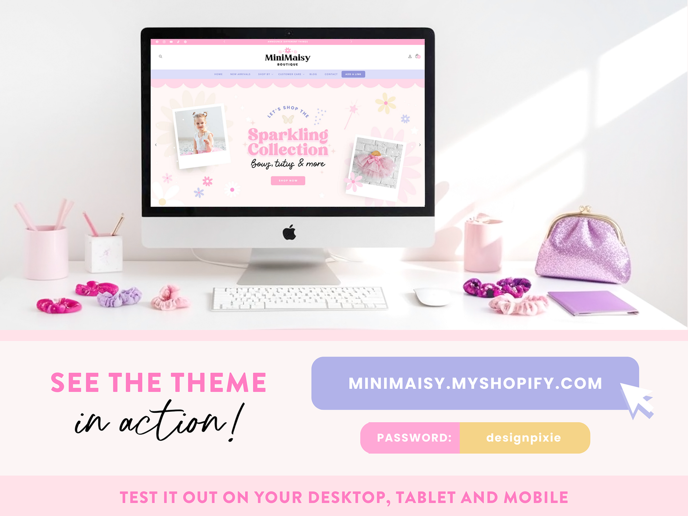 Girly Pink Boutique Shopify Theme