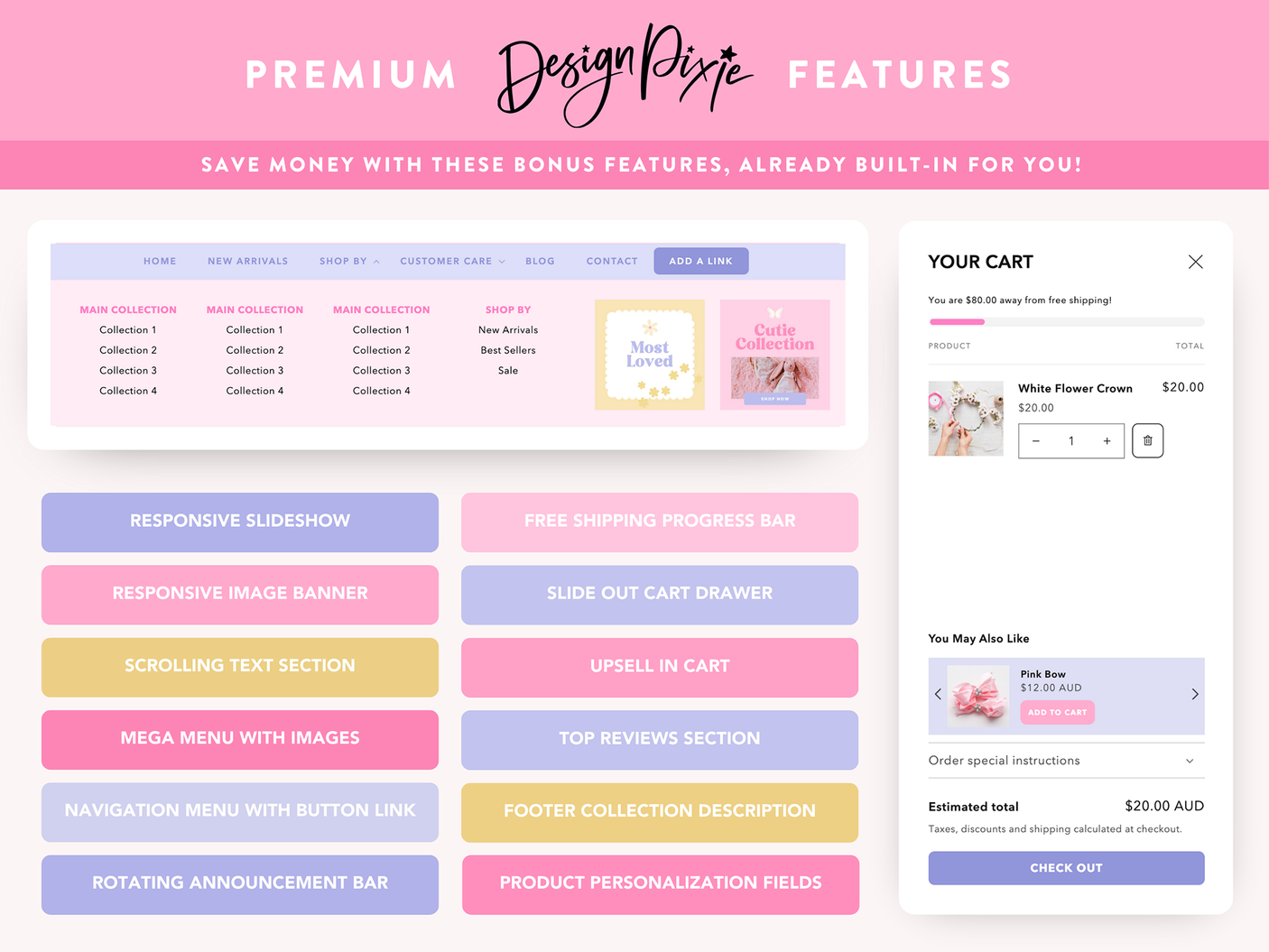 Girly Pink Boutique Shopify Theme