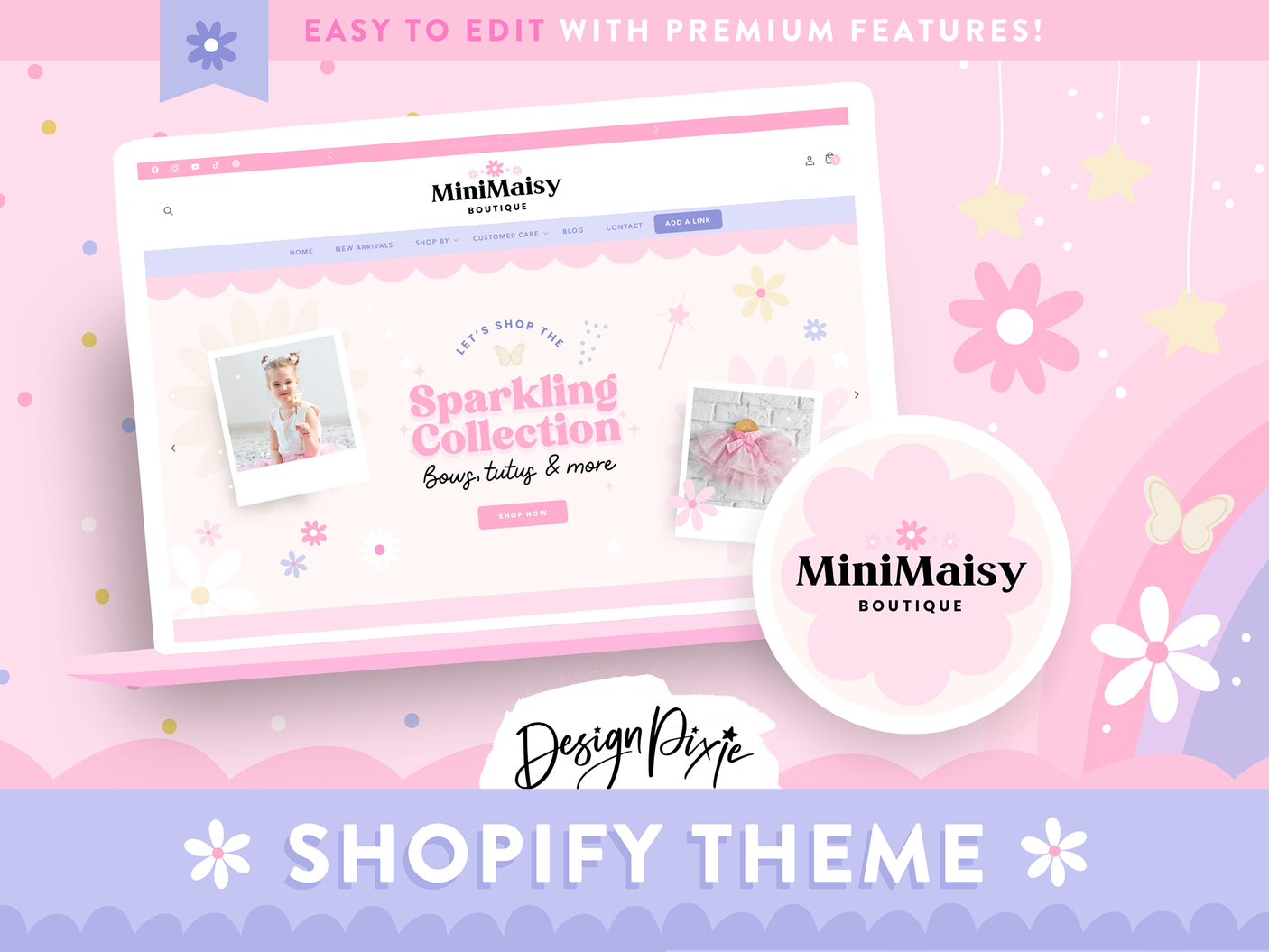 Girly Pink Boutique Shopify Theme