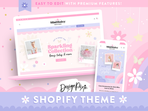 Girly pink Shopify theme for pretty boutiques