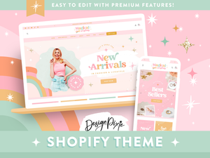 Pastel rainbow Shopify theme