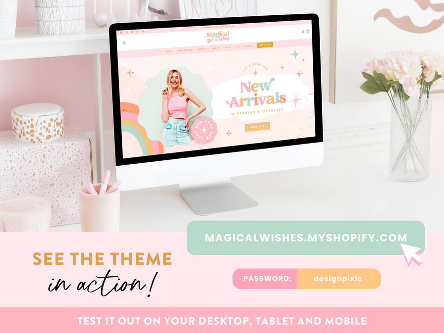 Pastel Rainbow Shopify Theme – Design Pixie