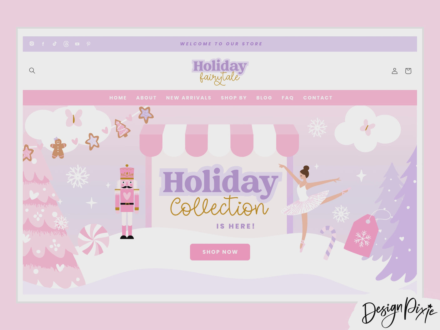 Fairytale Christmas Shop Banner Templates