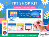 Primary Colors TPT Shop Kit