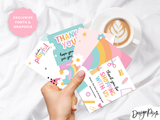 Rainbow Display Card Templates - Design Pixie