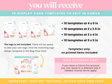 Rainbow Display Card Templates - Design Pixie