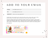 Rainbow Journal Email Signature Template - Design Pixie