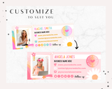 Rainbow Journal Email Signature Template - Design Pixie