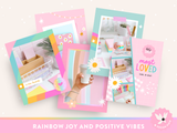 Rainbow Journal Instagram Post Templates