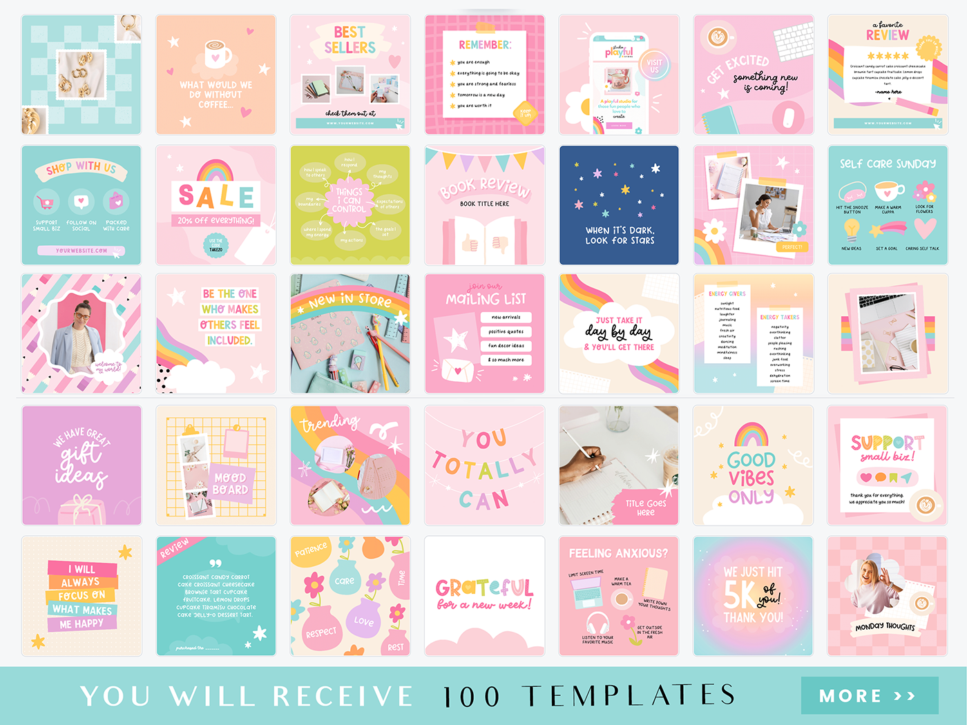 Playful Instagram Post Templates V2 – Design Pixie playful-instagram-post-templates-v2-design-pixie