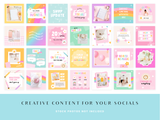 Rainbow Journal Instagram Post Templates
