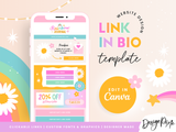 Link In Bio Template - Rainbow Journal - Design Pixie