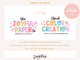 Joyful Paper Logo Template - Design Pixie