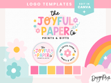 Joyful Paper Logo Template - Design Pixie