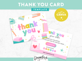 Craft Thank You Card Template