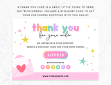 Craft Thank You Card Template