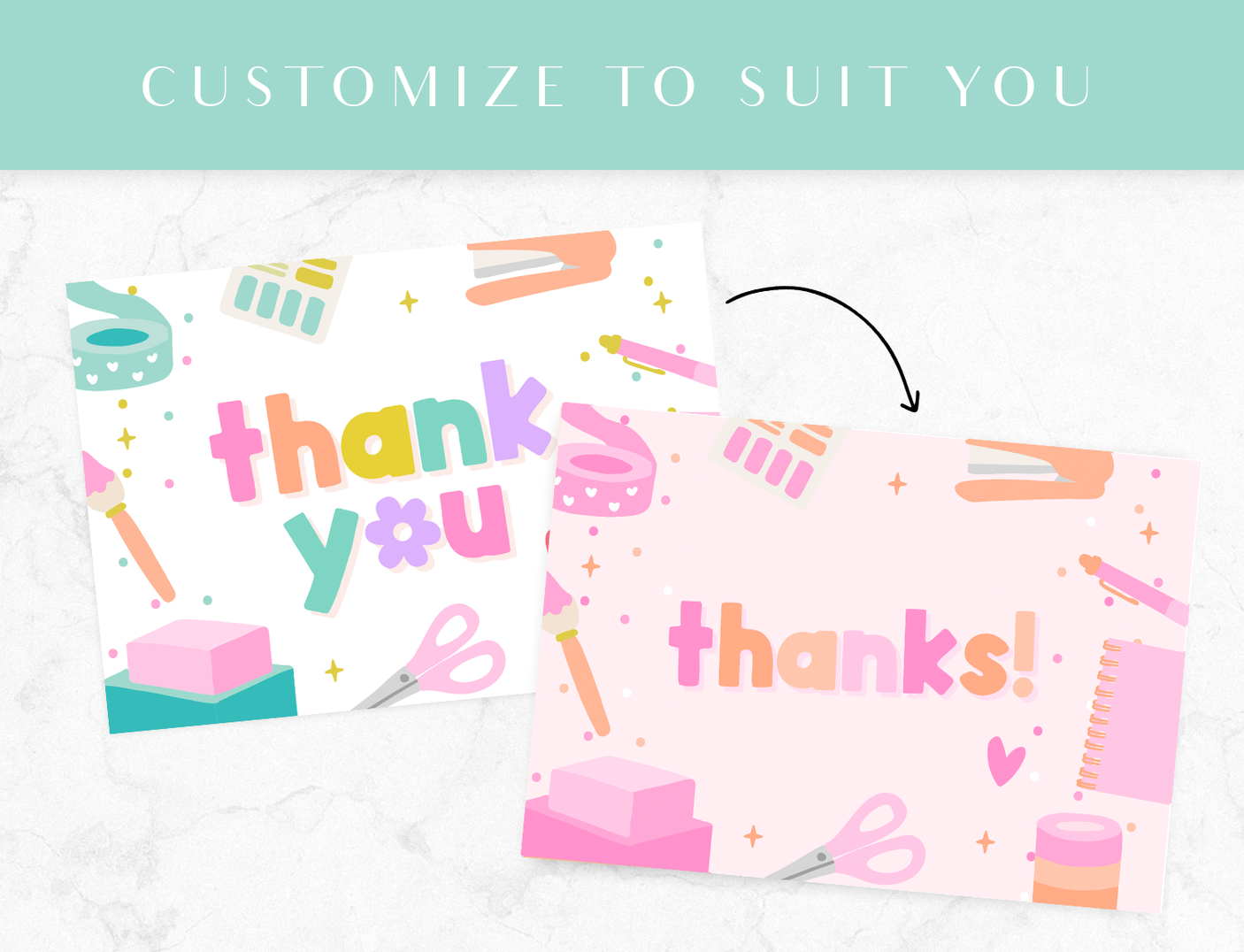 Craft Thank You Card Template