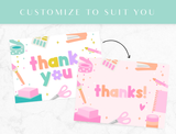 Craft Thank You Card Template