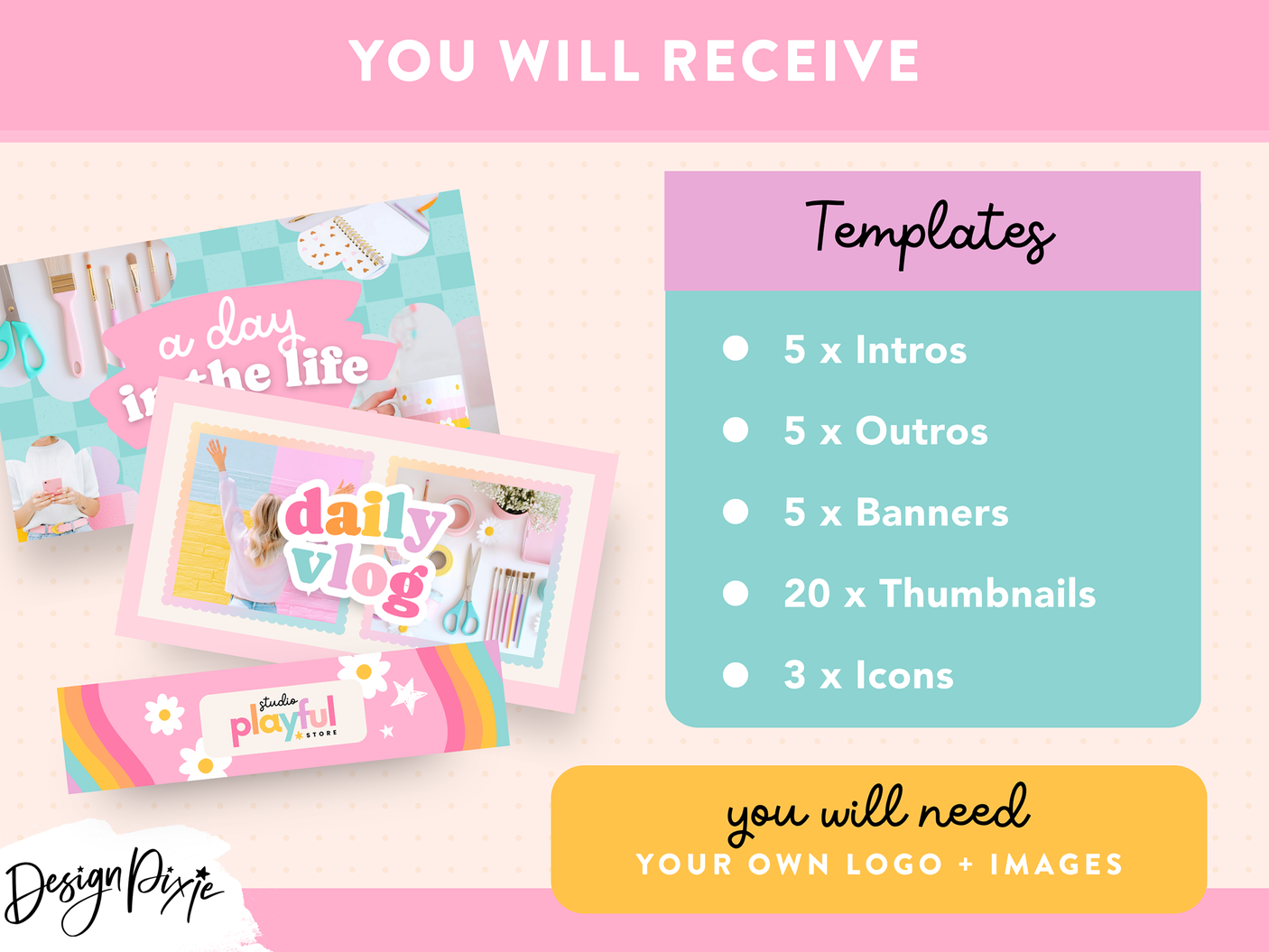 Rainbow Youtube Branding Kit