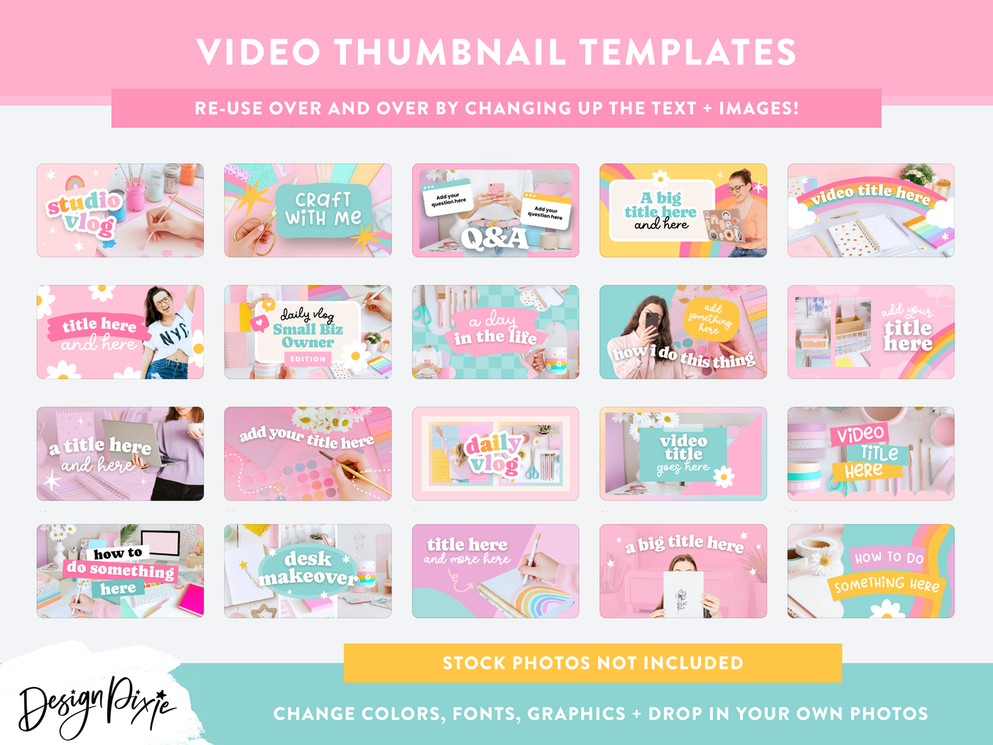 Rainbow Youtube Branding Kit