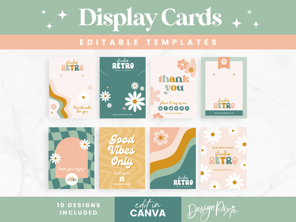 Simple Display Card Templete Display Card Templates – Design Pixie