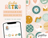 Retro Instagram Highlight Icons - Design Pixie