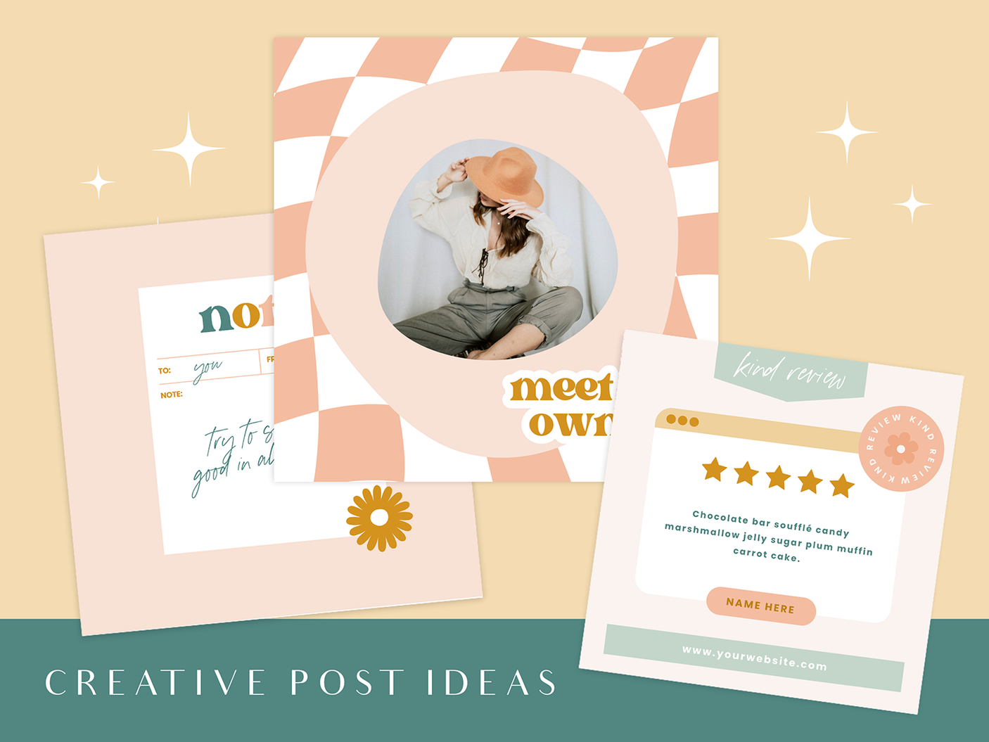 Studio Retro Instagram Post Templates - Design Pixie