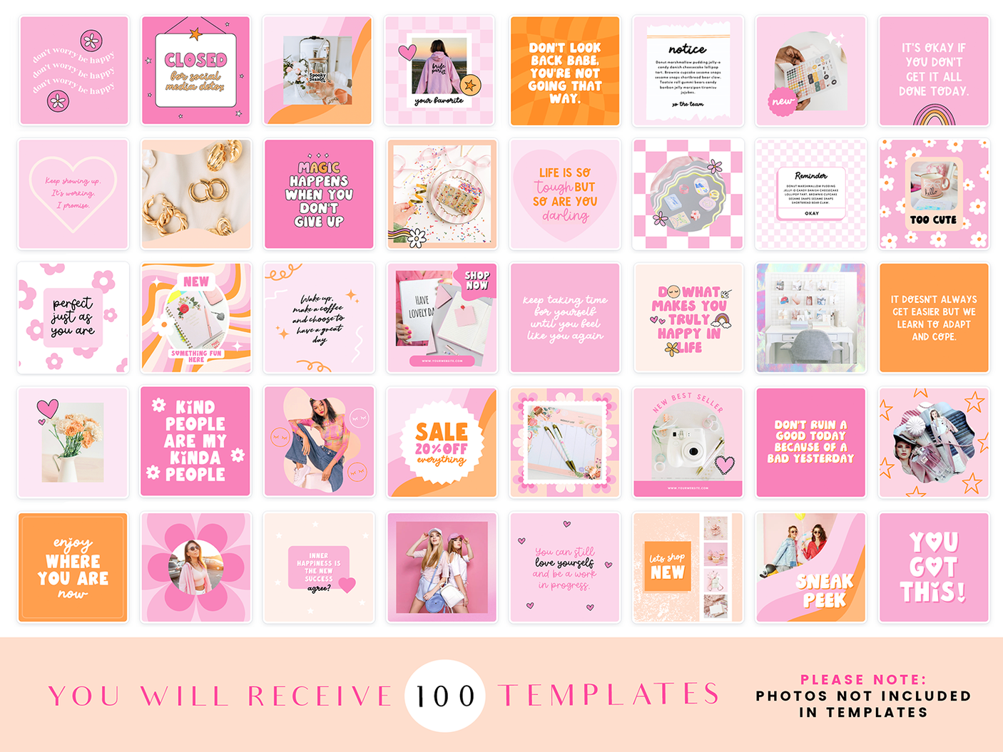 Sweet Threads Instagram Post Templates - Design Pixie