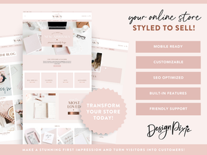 Rose Gold Pink Shopify Theme