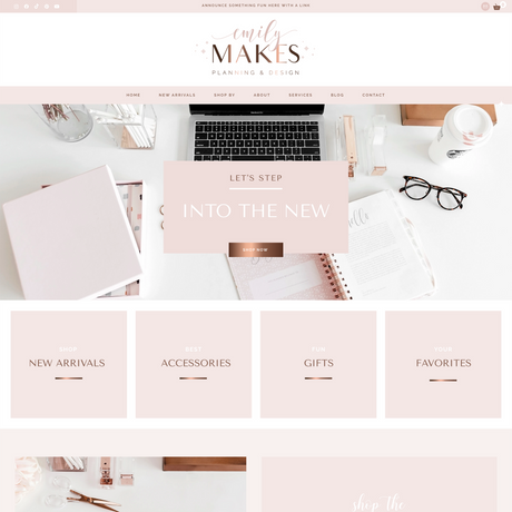 Emily Makes Wix Template - Design Pixie