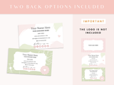 Business Card Template - Pavlova & Parties - Design Pixie