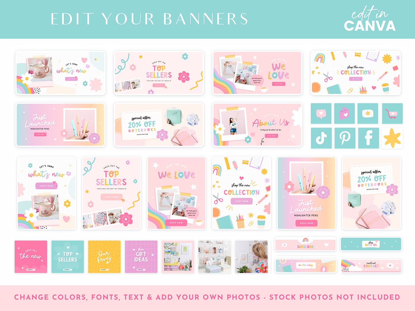 Playful Shopify Banner Templates - Design Pixie