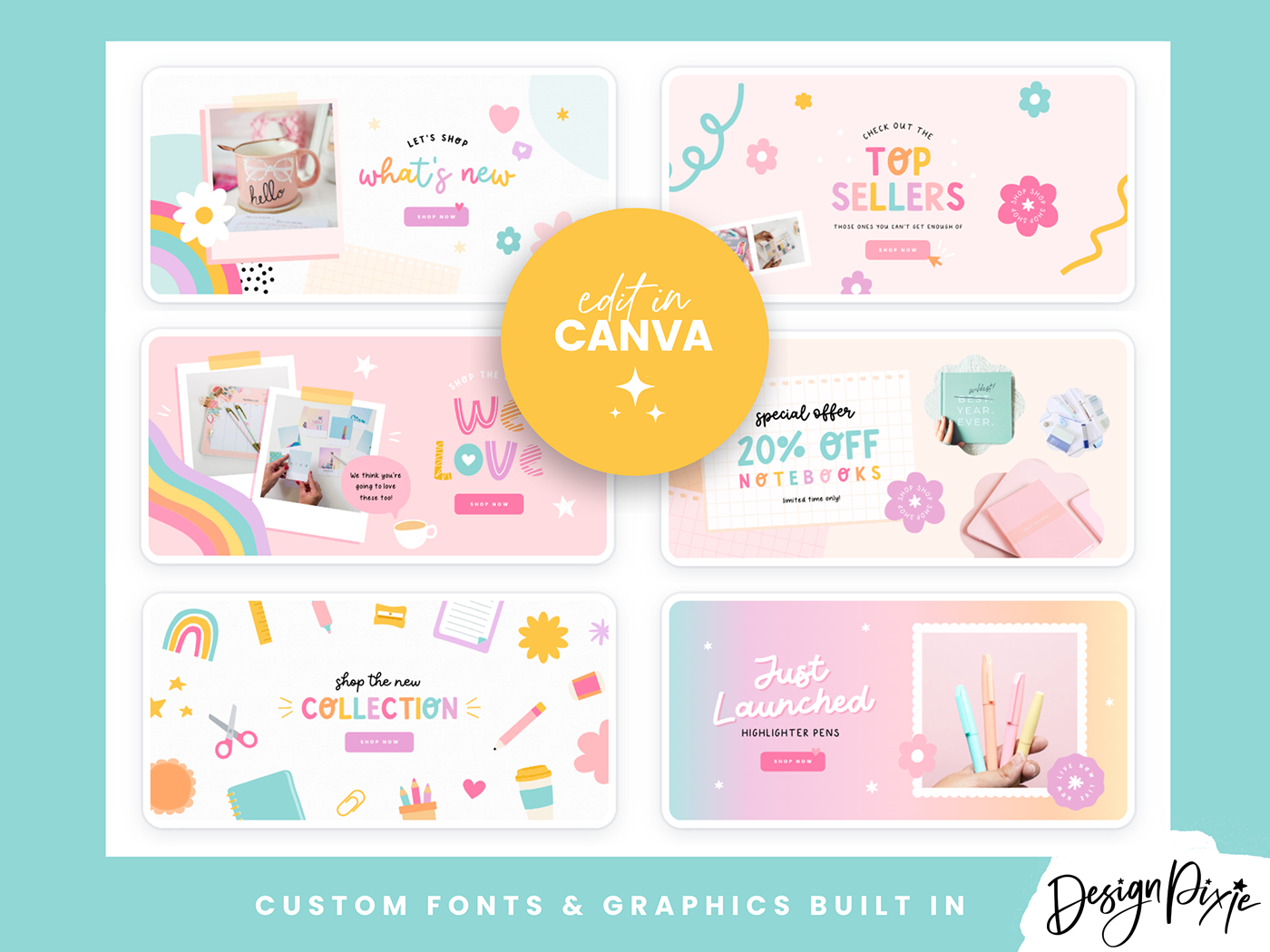 Playful Shopify Banner Templates - Design Pixie