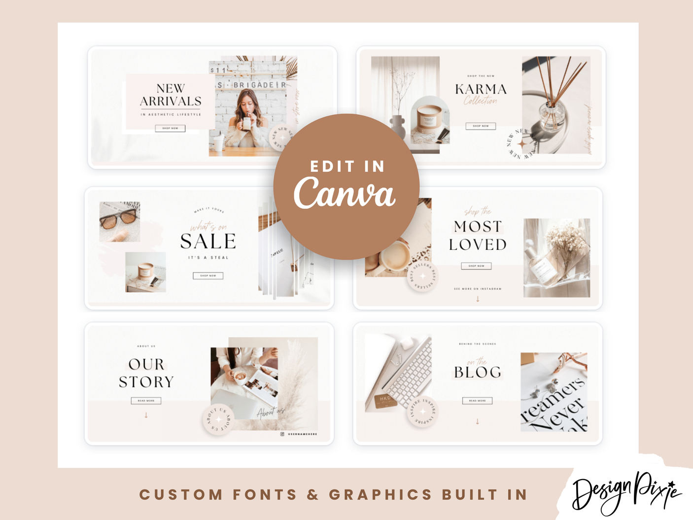 Harper Skies Shopify Banner Templates - Design Pixie