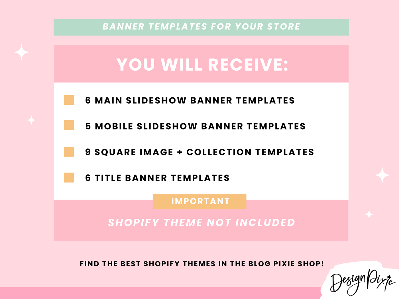 Magical Wishes Shopify Banner Templates - Design Pixie