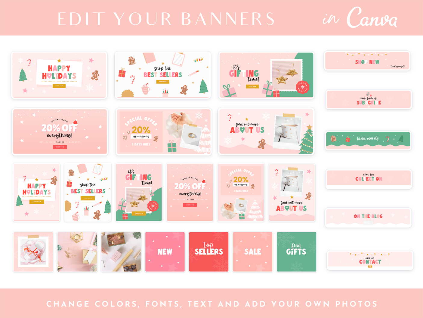 Cute Christmas Shopify Banner Templates