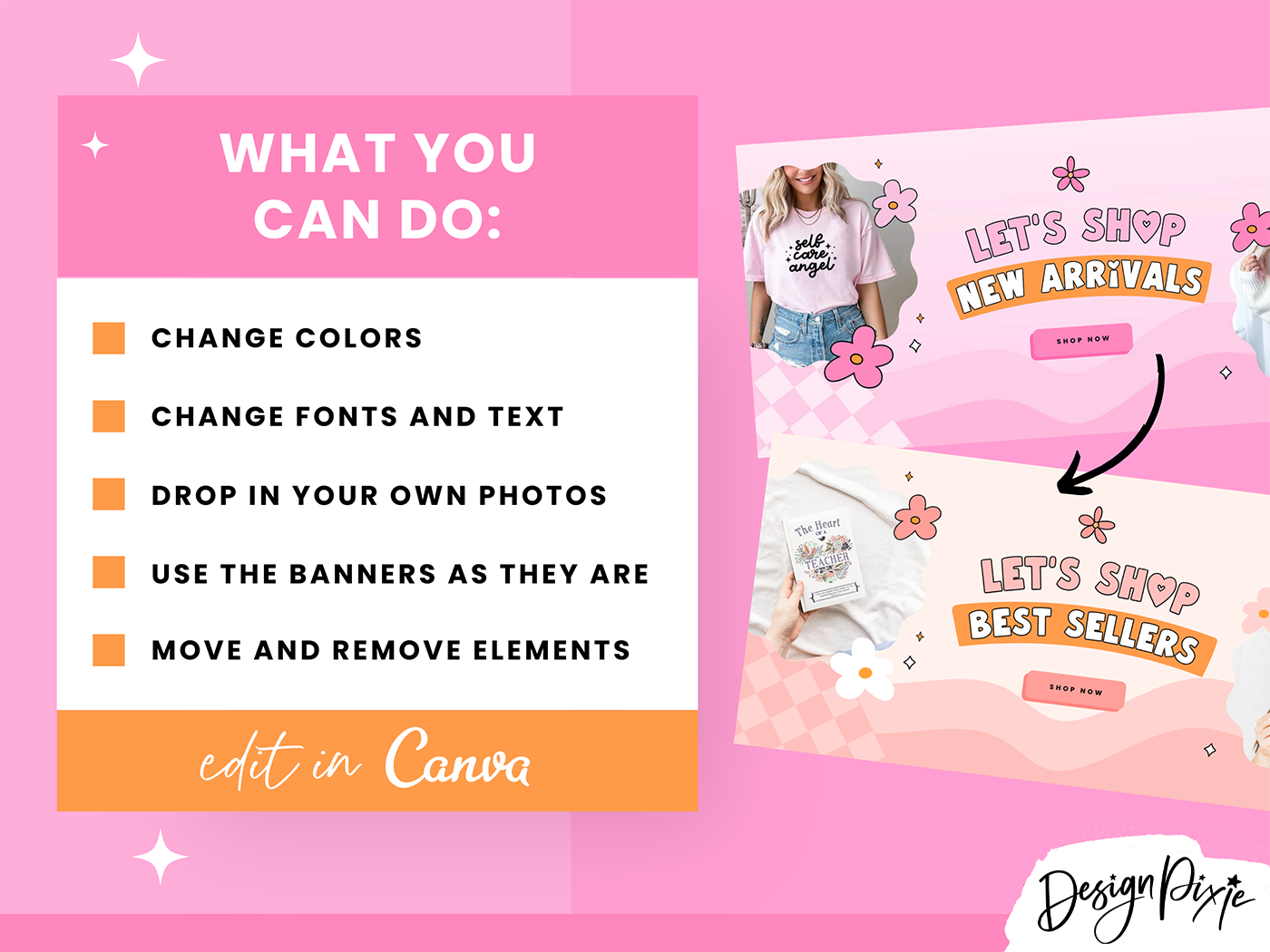 Sweet Threads Shopify Banner Templates - Design Pixie